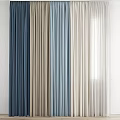 Soft Textured Curtains in Various Colors for Home Window Decoration and Design