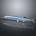 Sleek Silver Fish Shaped Household Decorative Item With Reflective Surface Design 3d model