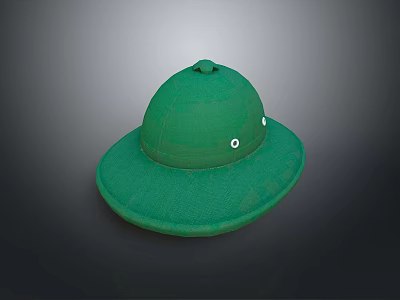 Green Military Weapon Helmet With Protective Design Durable Structure And Lightweight Build 3d model
