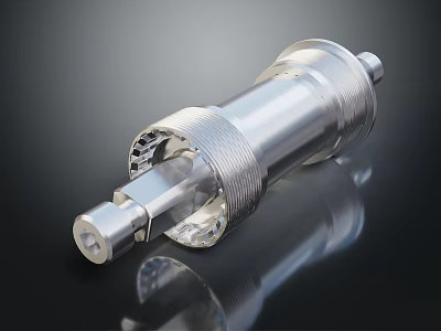 Shiny Stainless Steel Precision Industrial Equipment For Mechanical Engineering With Structural Design 3d model