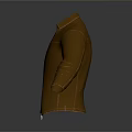 Stylish Brown Leather Jacket With White T-Shirt Long Sleeves And Collared Design