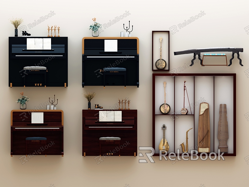 Modern Musical Instrument Combination model