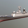 054A Frigate Missile Frigate Jiangkai Class II Frigate Air Defense Anti-ship Anti-submarine 3d model