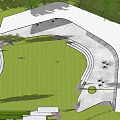 Modern gallery frame Special-shaped gallery frame 3d model