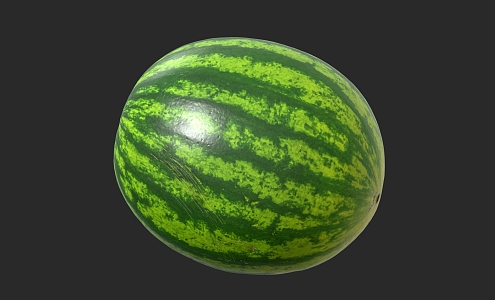 Watermelon Cartoon Watermelon Fruit 3d model