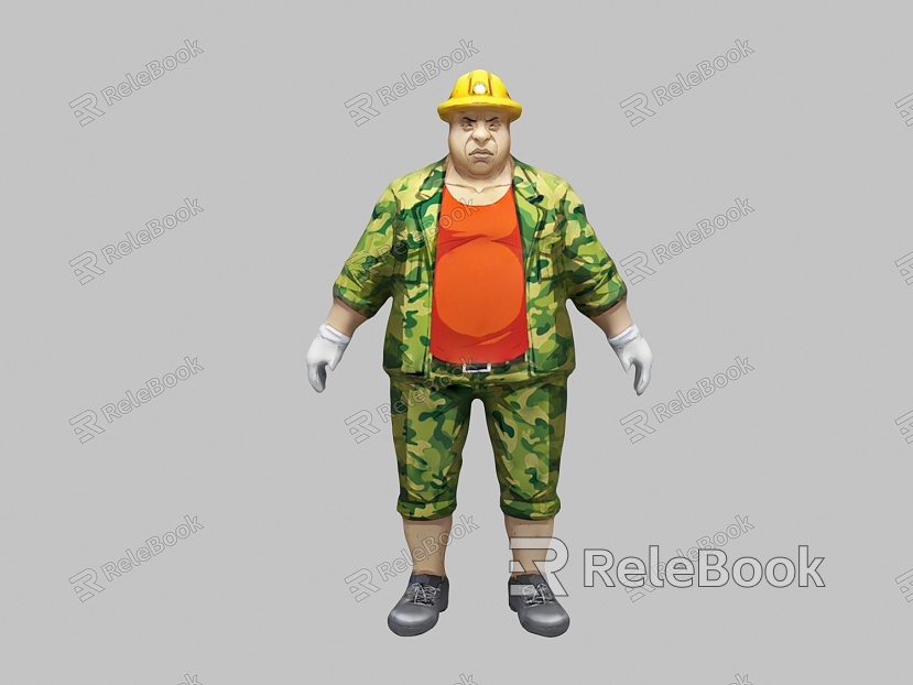 Game Character Miner model