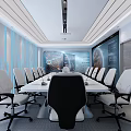 Science and Technology Office of Modern Public Office Area 3d model
