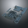 Gray Plastic Household Items Parts For Home Assembly And Repair Components