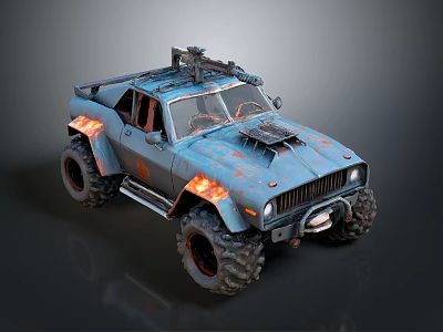Hummer Pickup SUV Jeep 4WD SUV Military Jeep Hummer 3d model