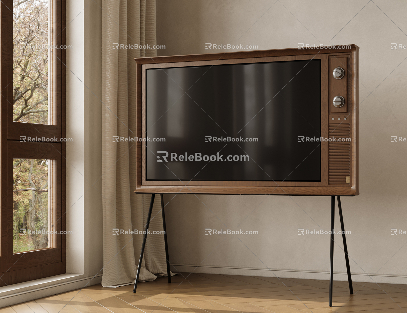 Quiet TV Vertical TV 3d model