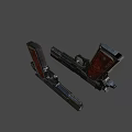 Two Classic Handguns With Metal Finish And Engraved Wooden Grips Showcasing Detailed Craftsmanship
