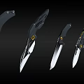 Weapons Collection Including Knives Swords Daggers and Bladed Tools with Different Designs