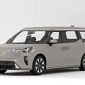 Silver Modern MPV Car With Sleek Exterior Design Distinct Front Lights And Stylish Wheels