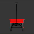 Radio Flyer Red Toy Wagon For Kids With Black Handle And White Hub Wheels