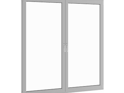 Modern Casement Window Design With Aluminum Frame Clear Glass And Secure Hinges System 3d model