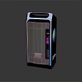 Sleek Modern Commercial Equipment With Vertical Design Transparent Panel And Control Interface