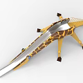 Unique Giraffe Shaped Playground Equipment With Slide And Stairs For Children
