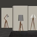 Simple floor lamp 3d model