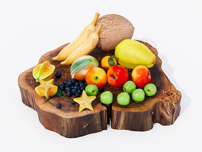 Modern Fruit Platter 3d model