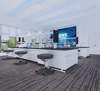 Scientific Research Room Laboratory 3d model