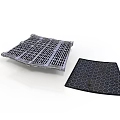 Durable Metal Grid Grating And Black Honeycomb Mat For Industrial Equipment Use