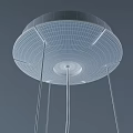 Three Modern Dome Shaped Pendant Lights In White Black And Silver Finishes