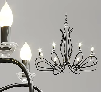 Jane Europe chandelier candlestick chandelier 3d model