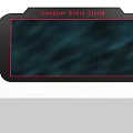Live Stream Room Featuring Conquer Every Cloud With Black Frame And Red Stitching
