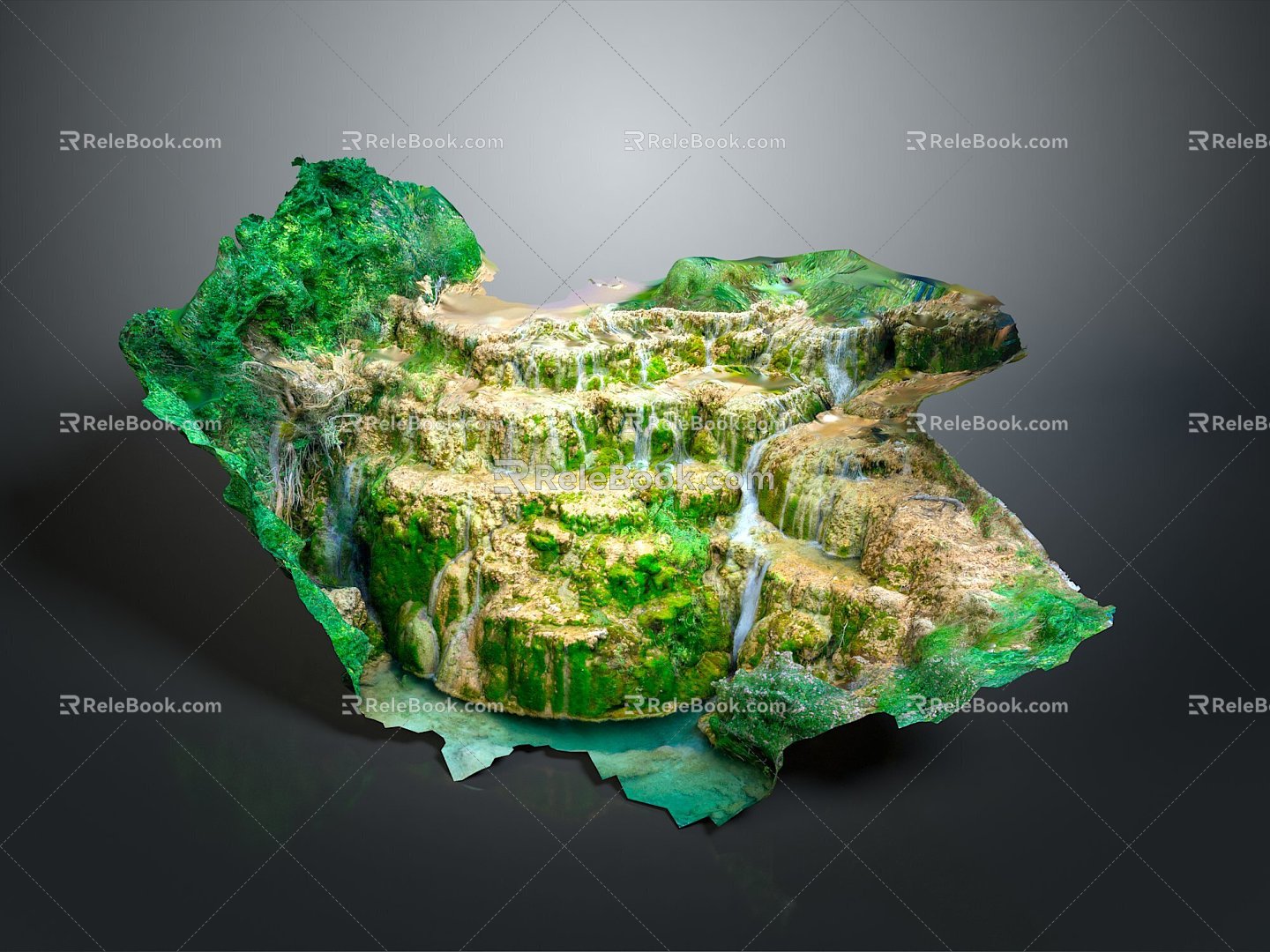 Geography, topography, mountain shape, ridge, ridge, valley, mountain range, canyon, geomorphology, mountain peak, mountain body 3d model