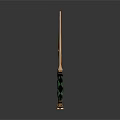 Decorative Magic Wands Set of Three With Unique Designs And Colored Handles