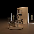 Iron display stand display stand fabric display 3d model