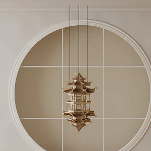 Modern chandelier 3d model