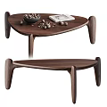 Middle Ancient Tea Table 3d model