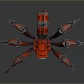 Robot Spider Robot Mecha Spider Science Fiction Spider Mechanical Spider Spider Battery Spider Tower Defense 3d model