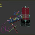 Clamp Meter With Red Storage Case Test Leads And Black Tool Bag Accessories