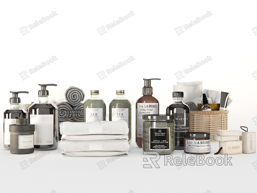 Modern bathroom small toiletries model