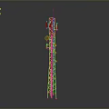 Tall Metal Telecommunication Tower Structure With Multiple Antennas And Transmission Gear