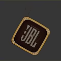 JBL Portable Bluetooth Speaker In Brown Yellow Leather Square Design With White Logo
