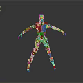 Detailed Mechanical Robot Character With Futuristic Design And Metallic Components In Standing Pose