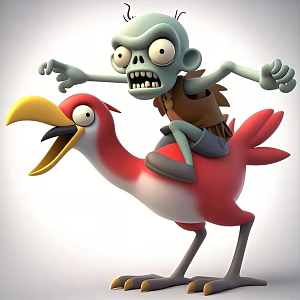 Plants vs Zombies 3d model