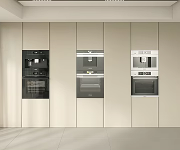 Dishwasher Built-in Oven Microwave Combination Steaming and Roasting Integrated Dishwasher Kitchen Cabinet 3d model