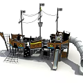 Modern Amusement Equipment 3d model