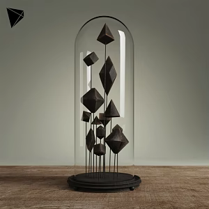glass ornaments 3d model