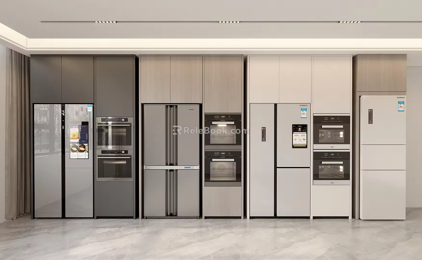 Modern refrigerator built-in refrigerator 3d model