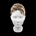 Game Movie Character 3D Head Model With Blond Hair And White Face