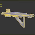 Shiny Metal Mechanical Bracket with Top Bolt and Side Holes Structure