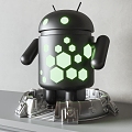 Robot Nightlight Android Robot Children's Toy Table Lamp Handmade Decoration 3d model