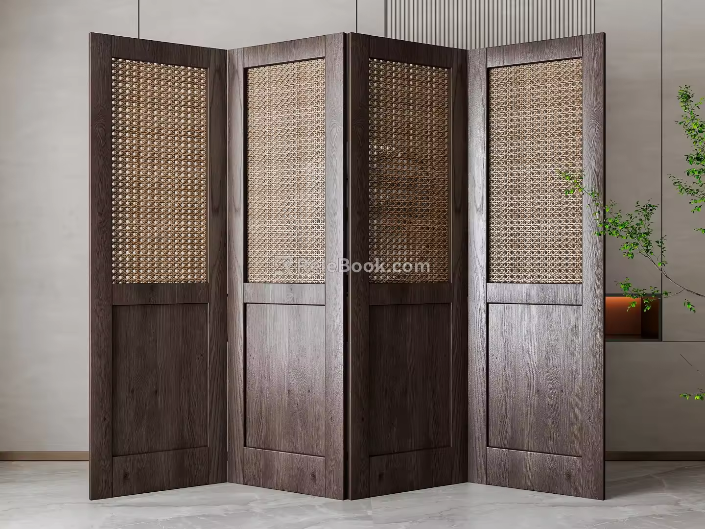 Screen partition 3d model