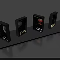 100th Anniversary Photo Spot With Black Display Cases And Historical Years 1917 1980 1990
