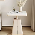 Cream Wind Side Corner Shelf 3d model